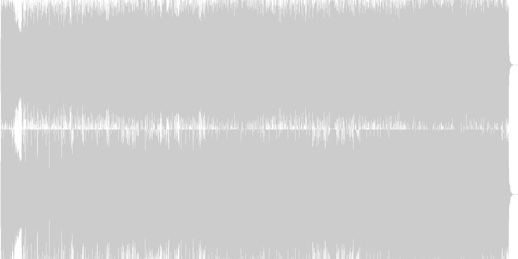 未再生の波形