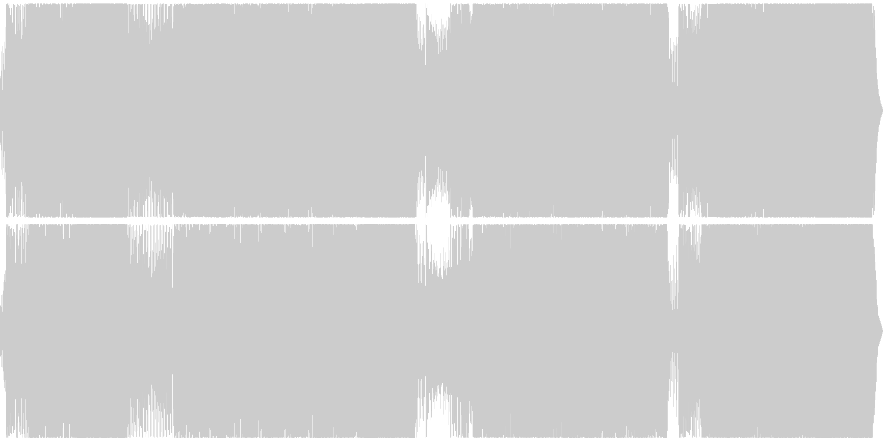 未再生の波形