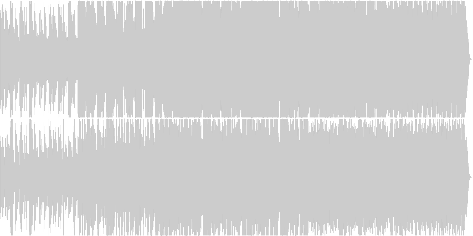 未再生の波形
