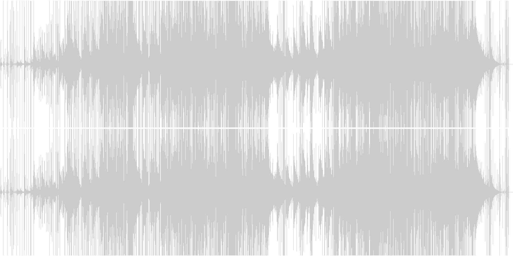未再生の波形