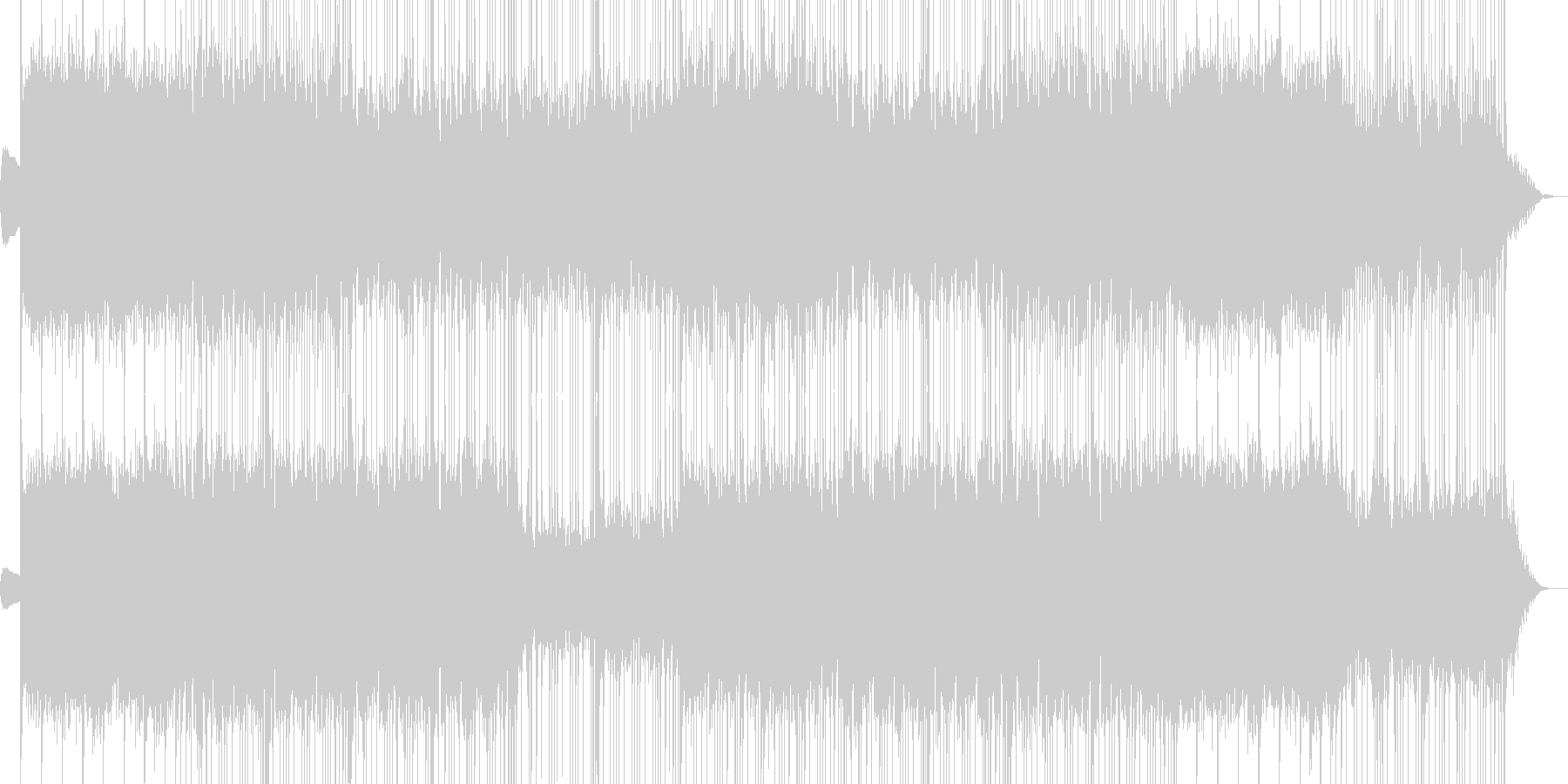 未再生の波形