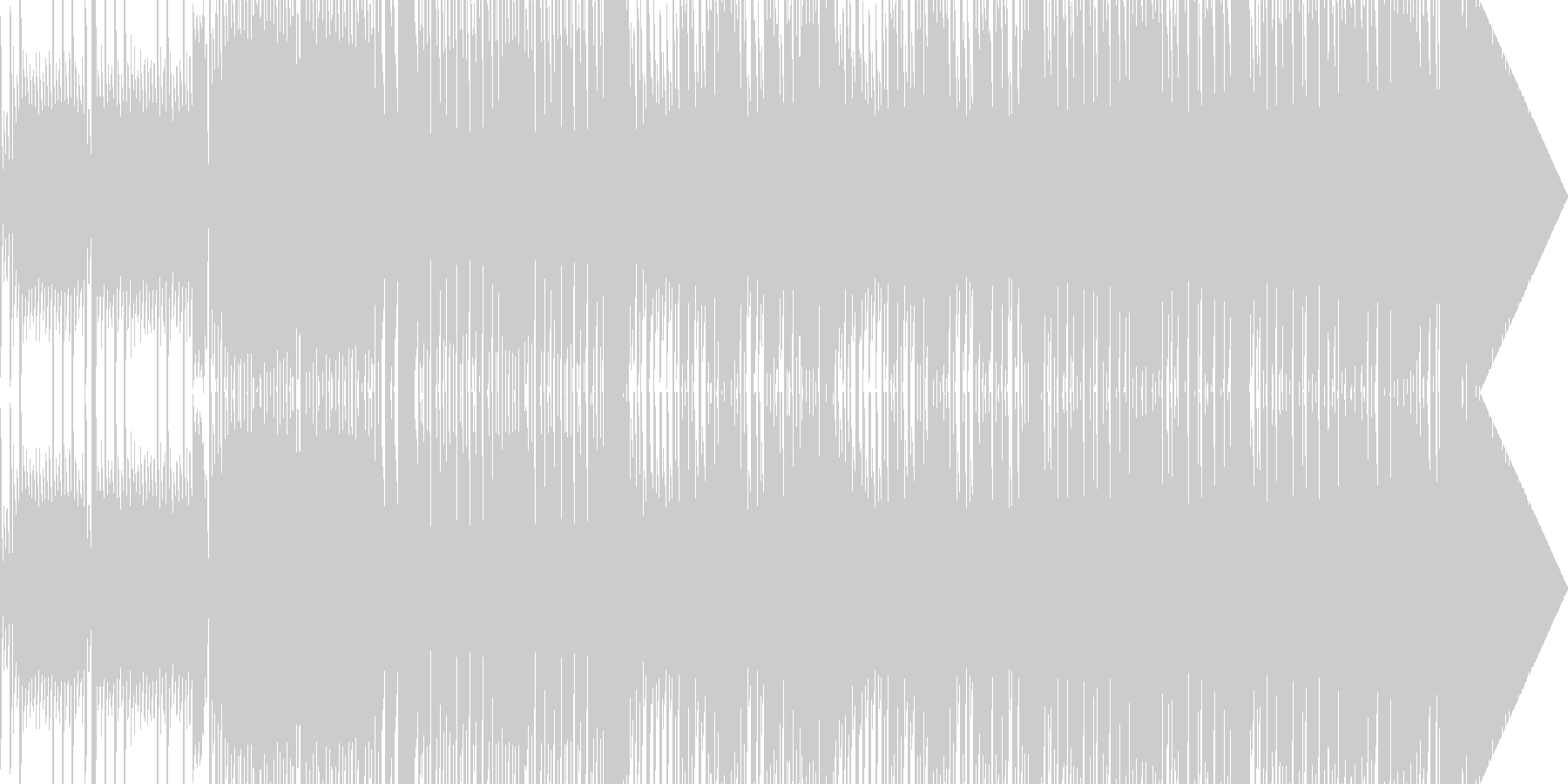 未再生の波形