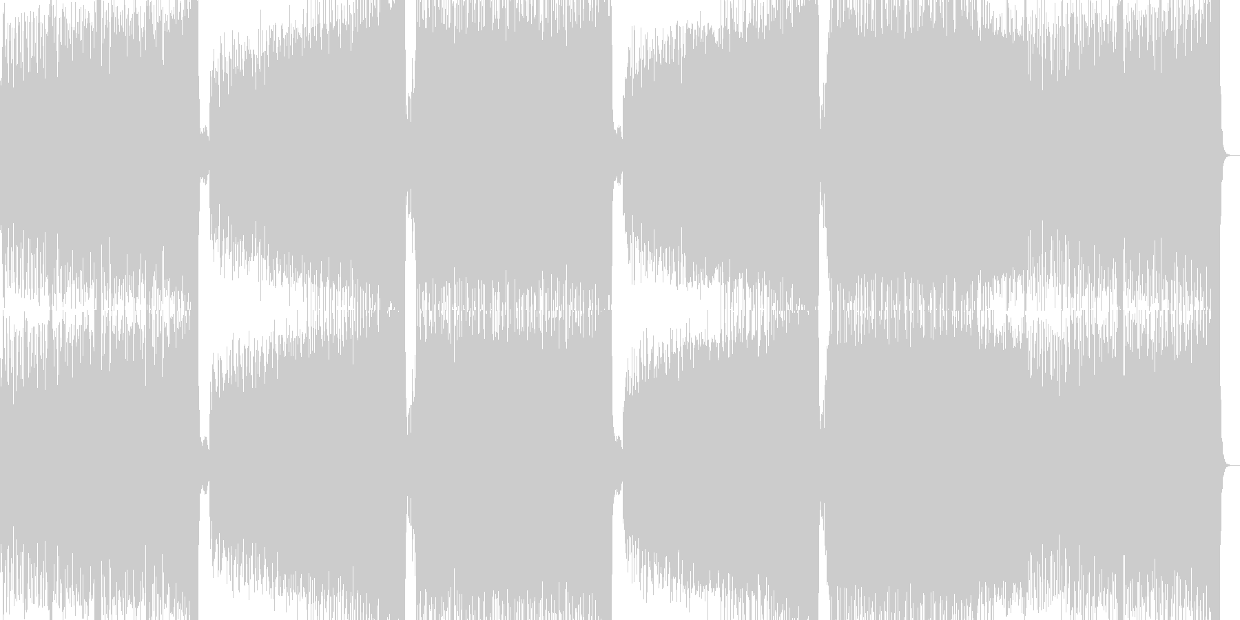 未再生の波形