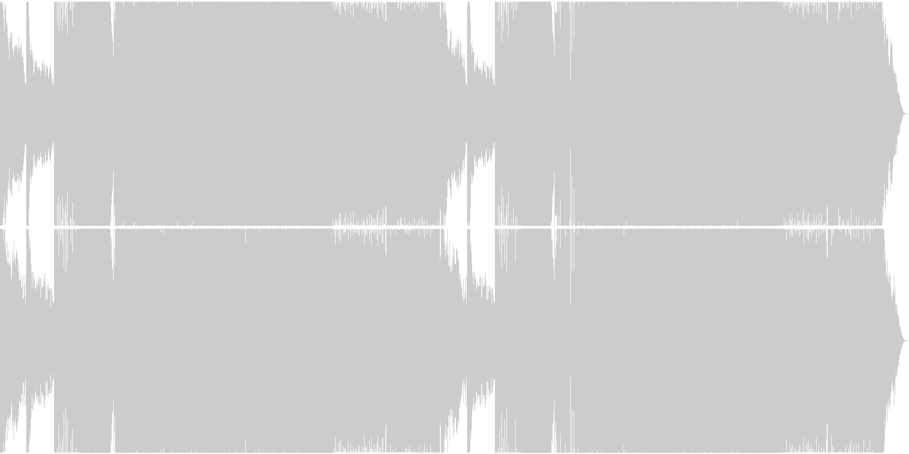 未再生の波形