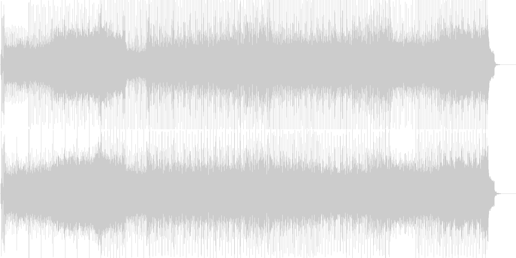 未再生の波形