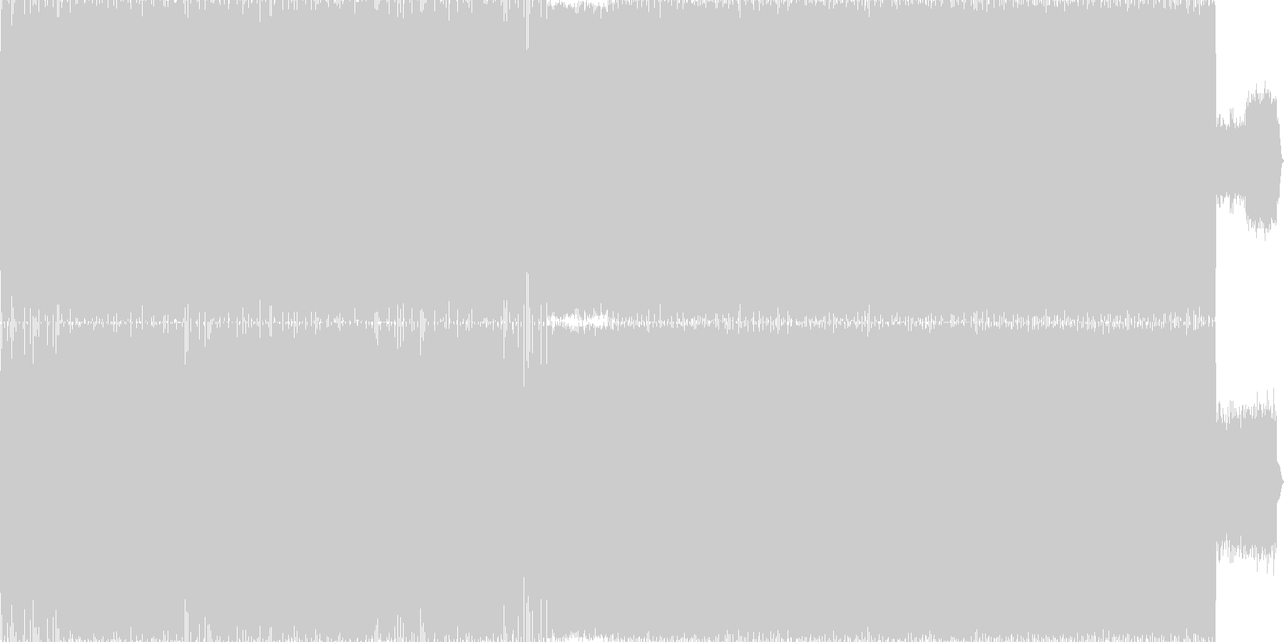 未再生の波形