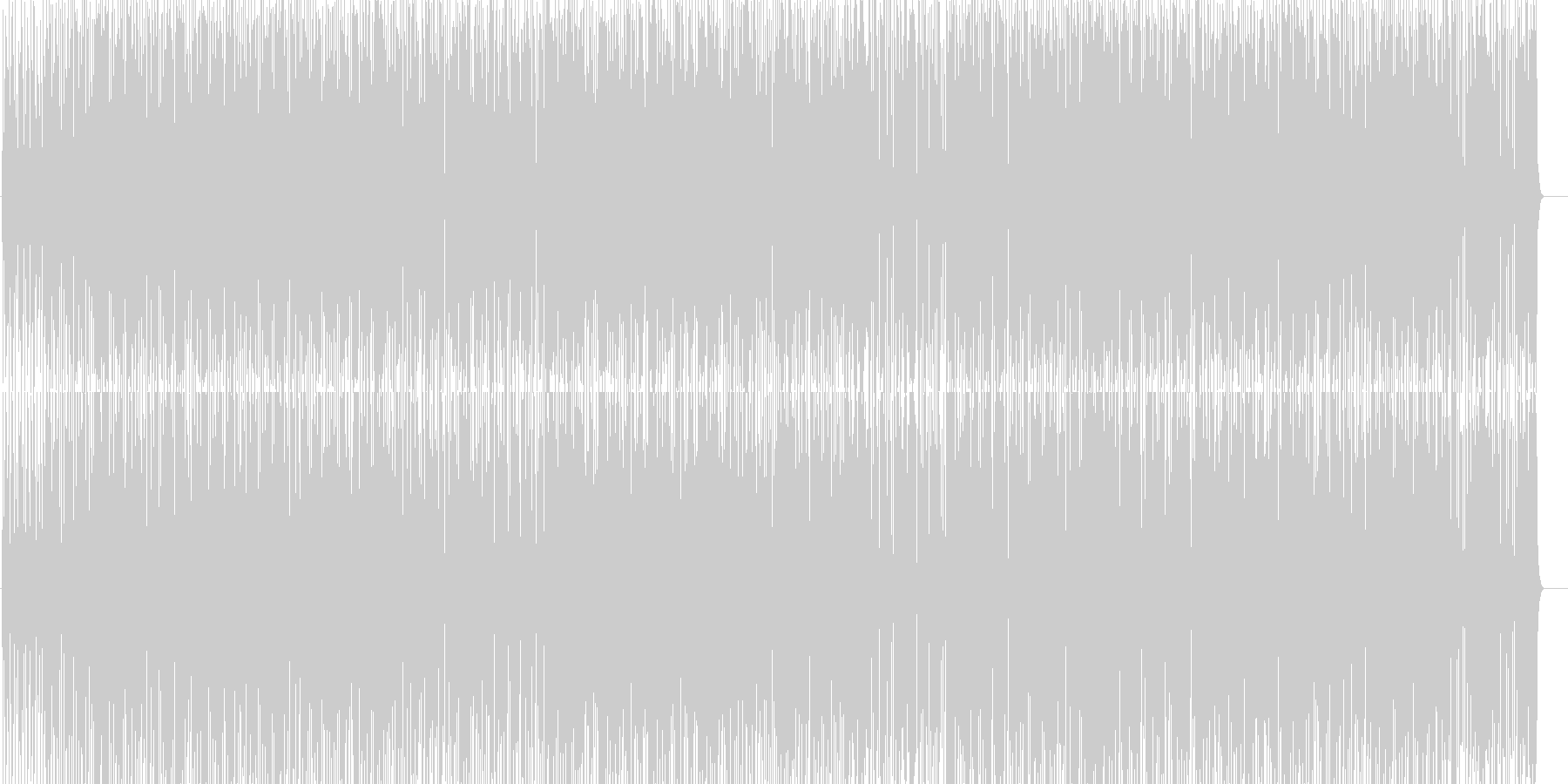 未再生の波形