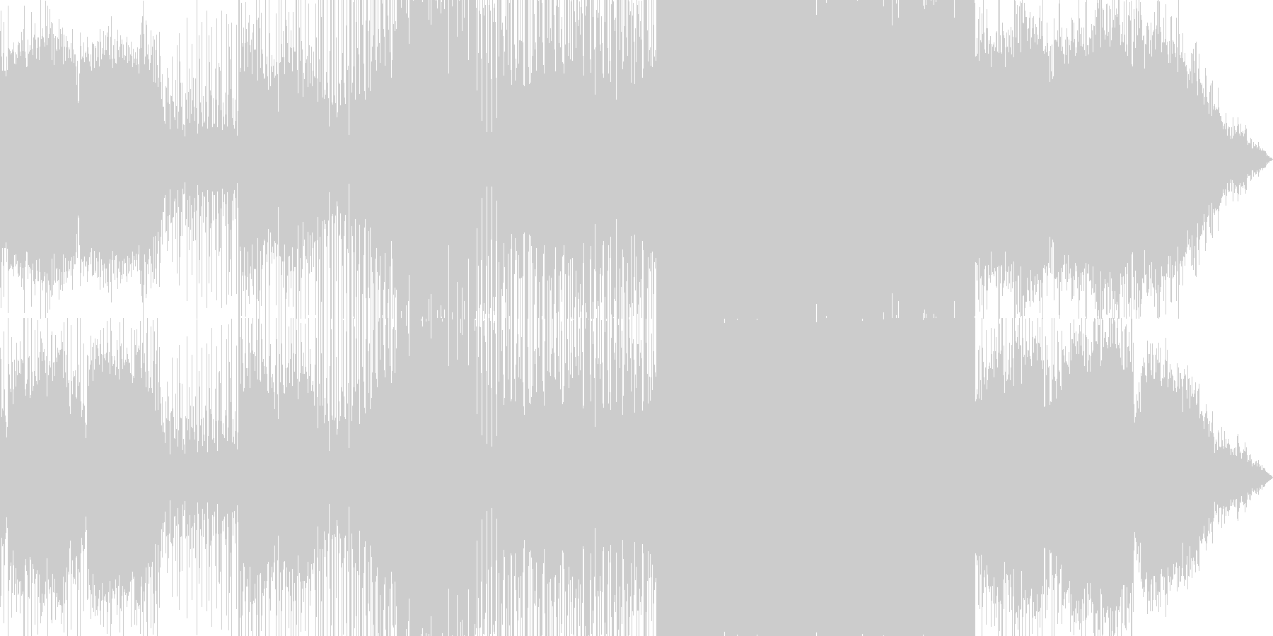 未再生の波形