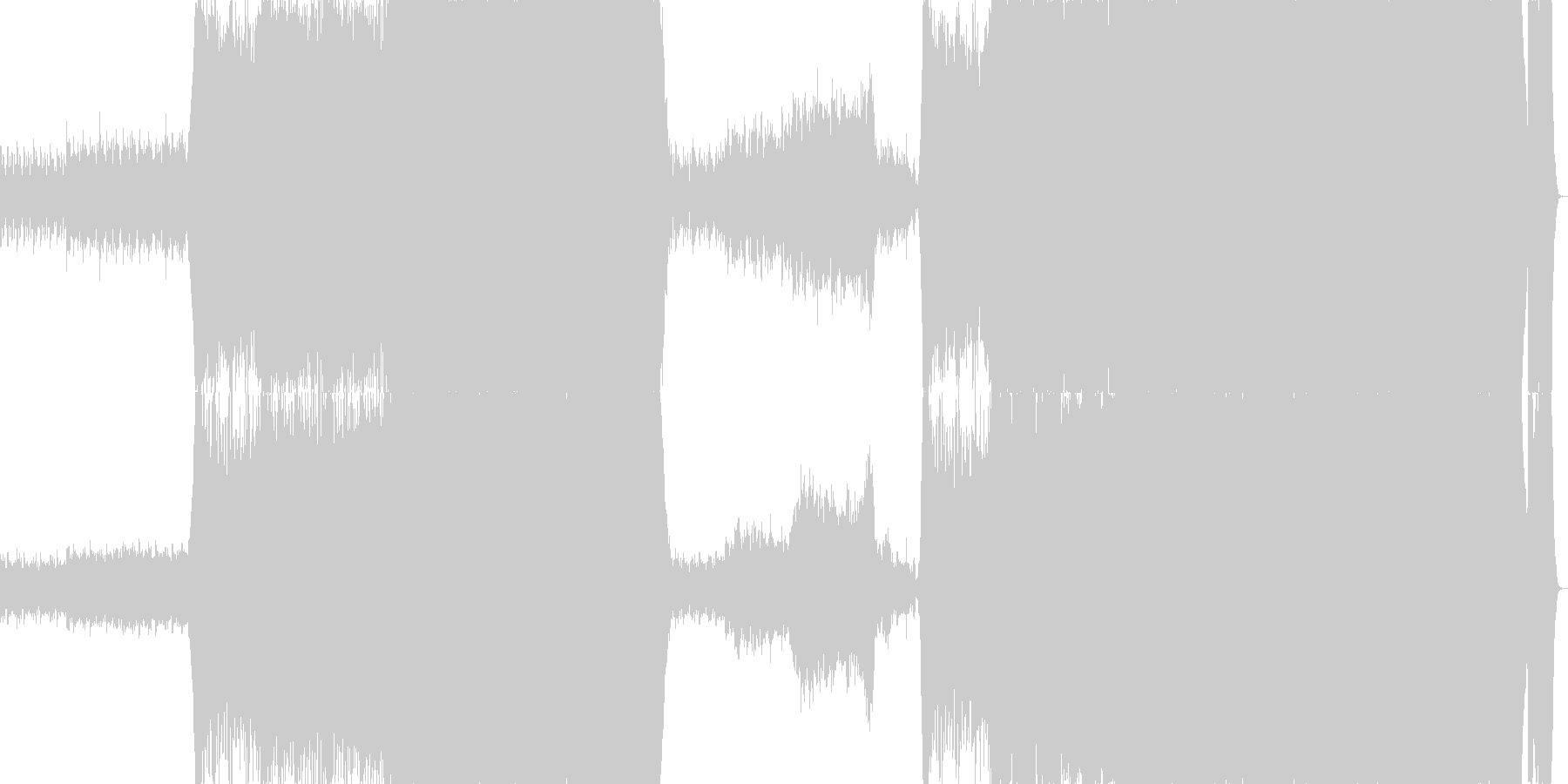 未再生の波形