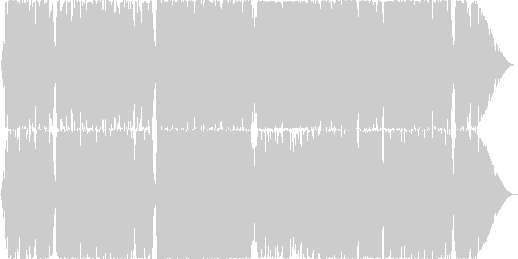 未再生の波形