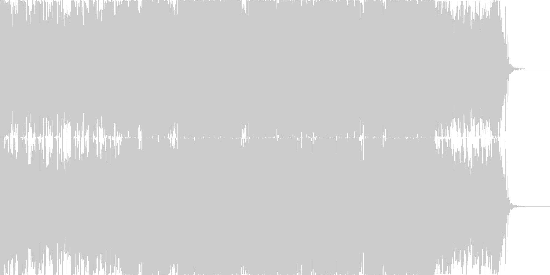 未再生の波形