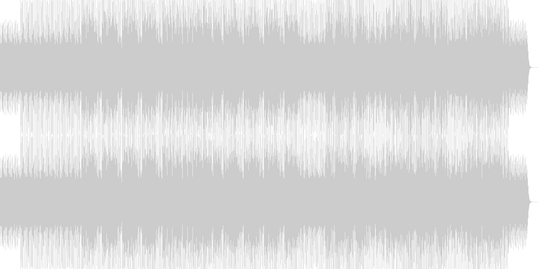 未再生の波形