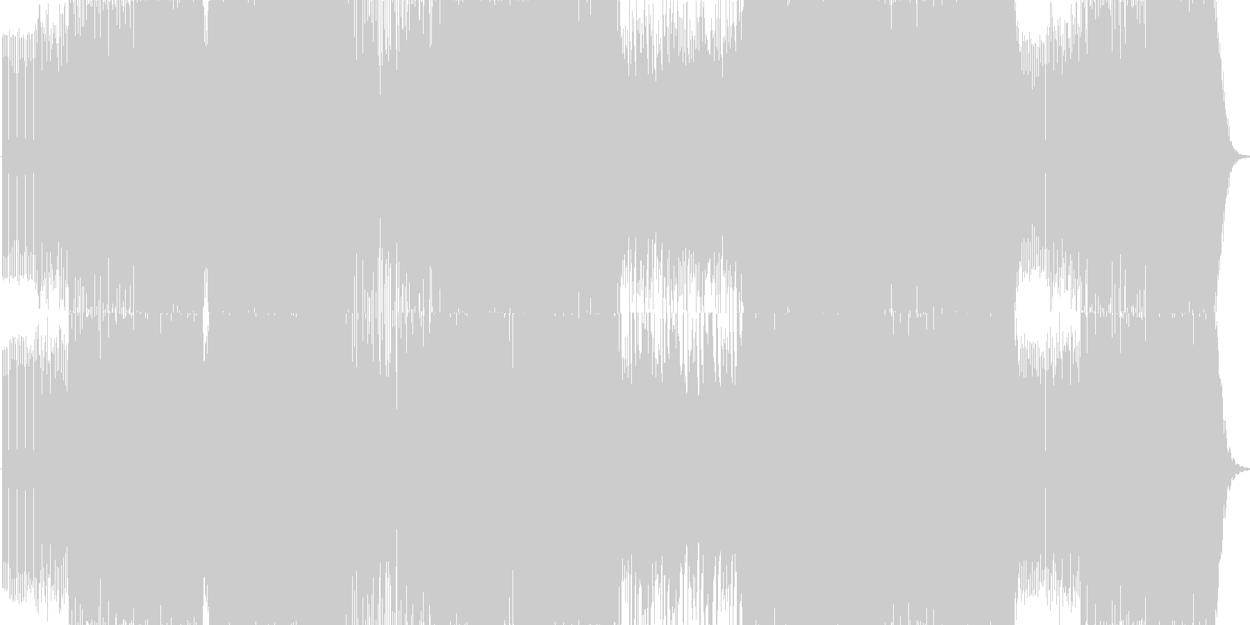 未再生の波形