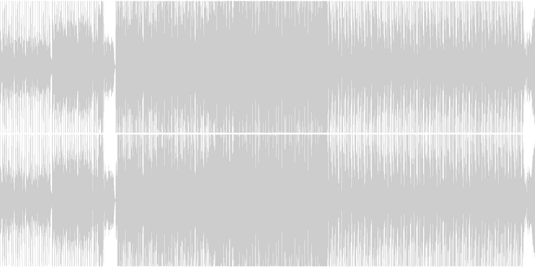 未再生の波形
