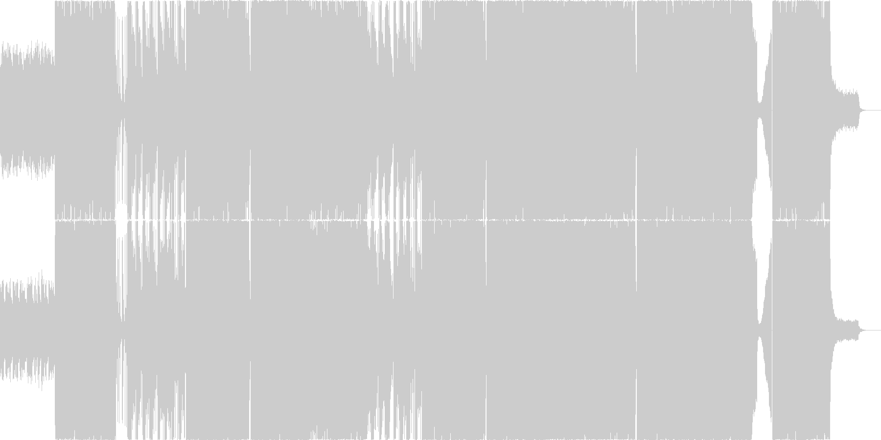 未再生の波形