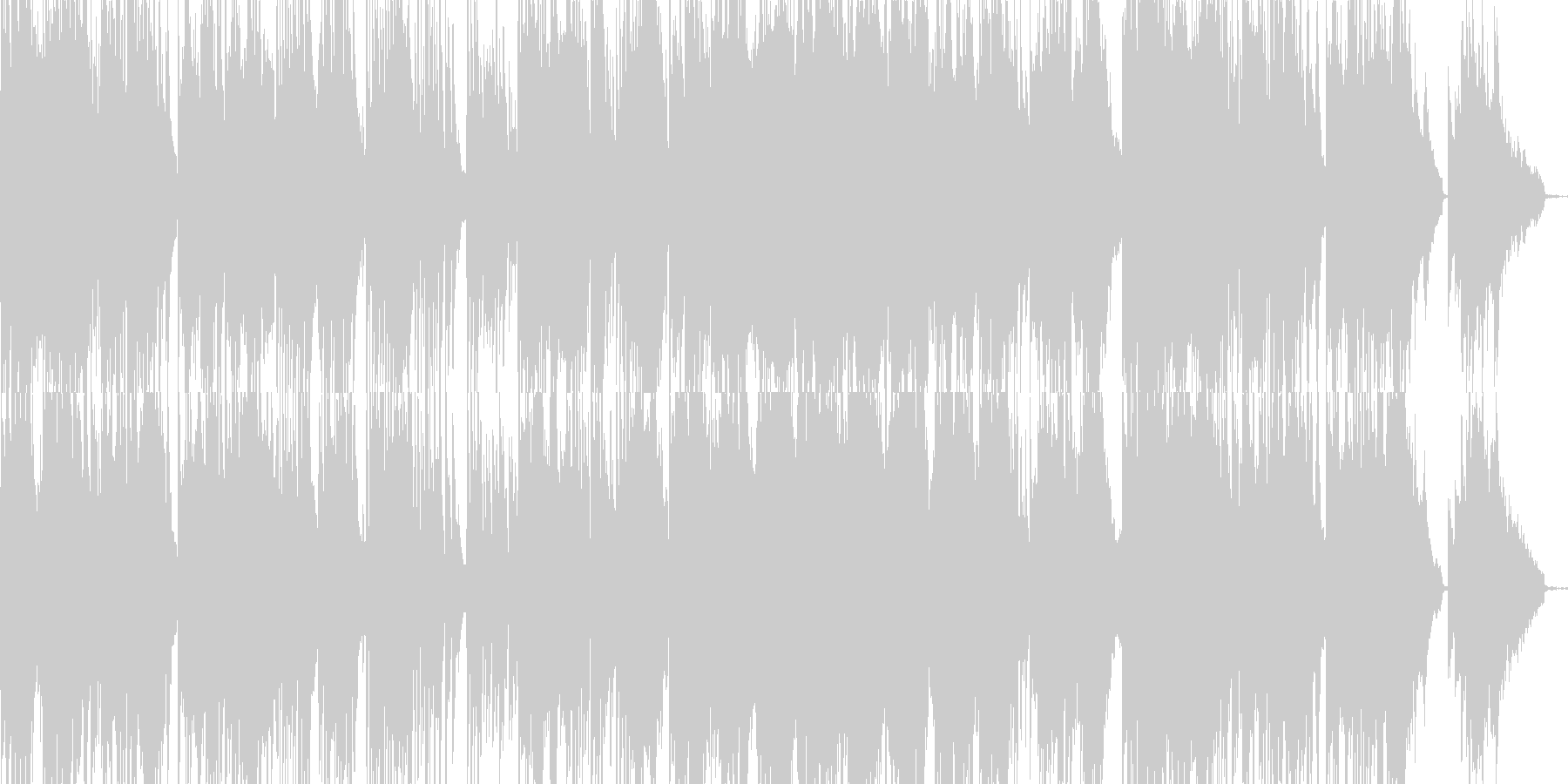 未再生の波形