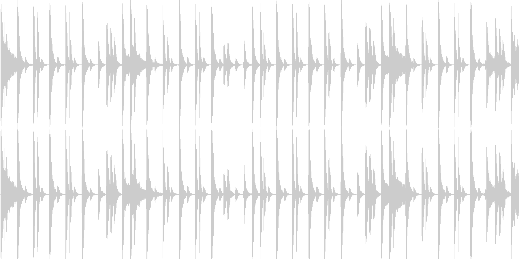 未再生の波形