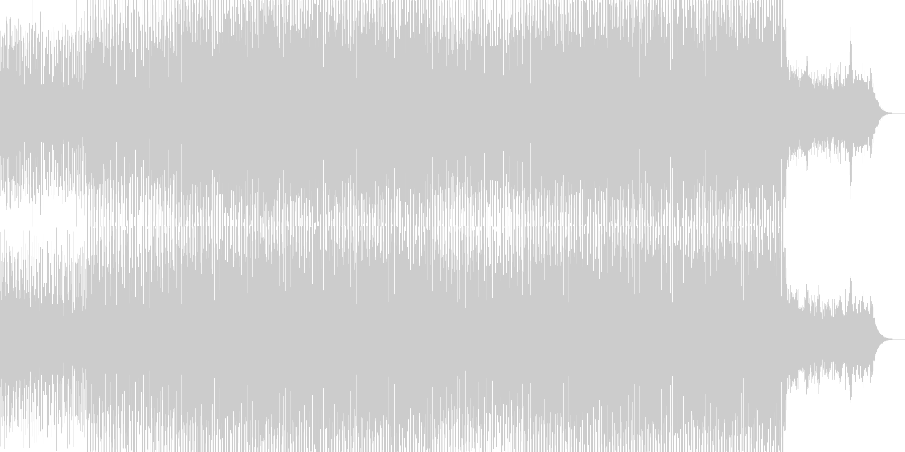 未再生の波形