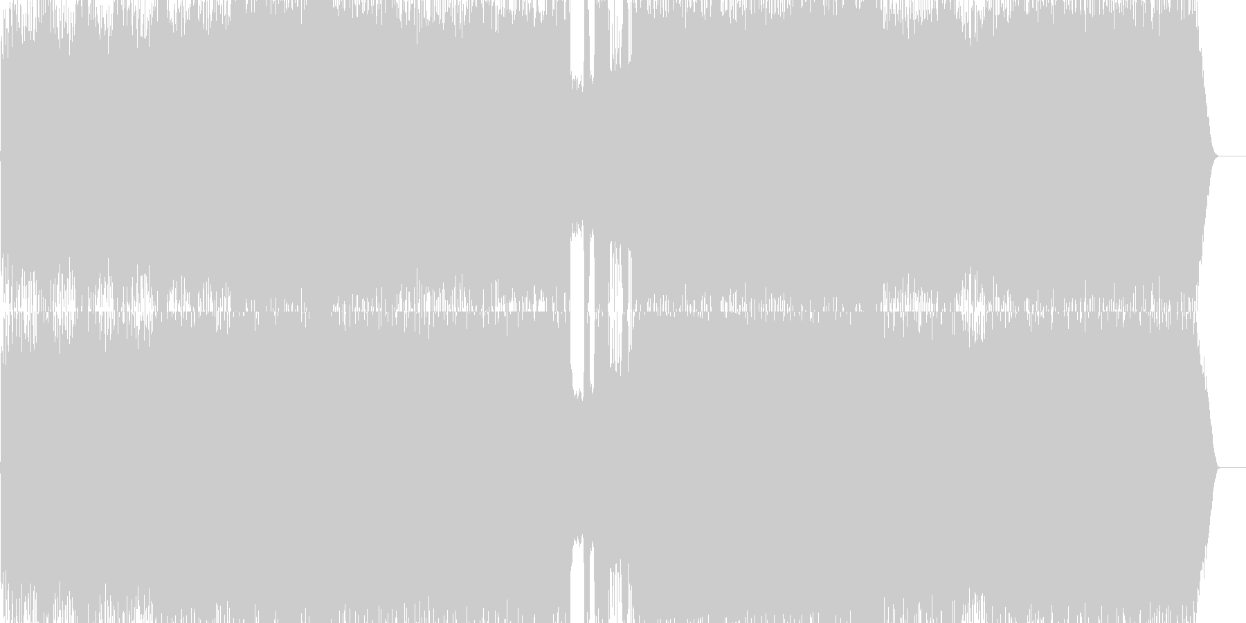 未再生の波形