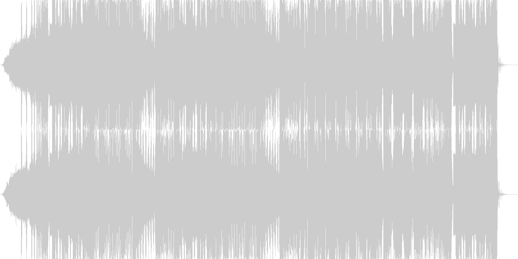 未再生の波形
