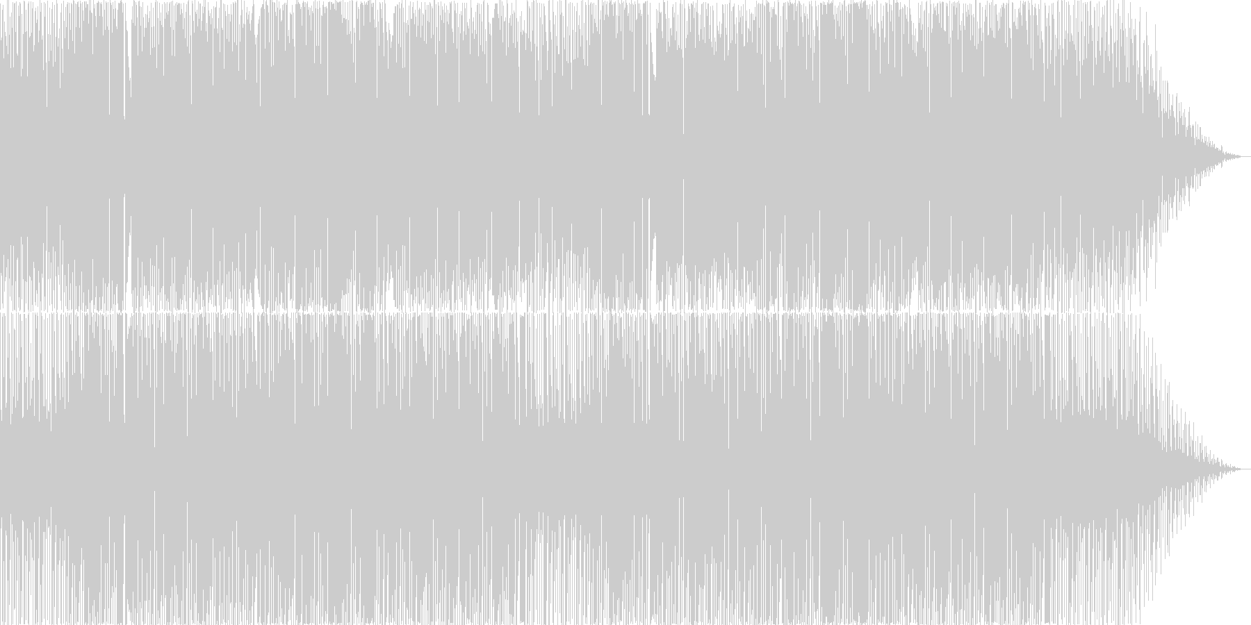 未再生の波形