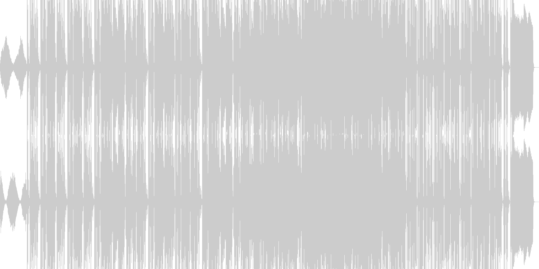 未再生の波形