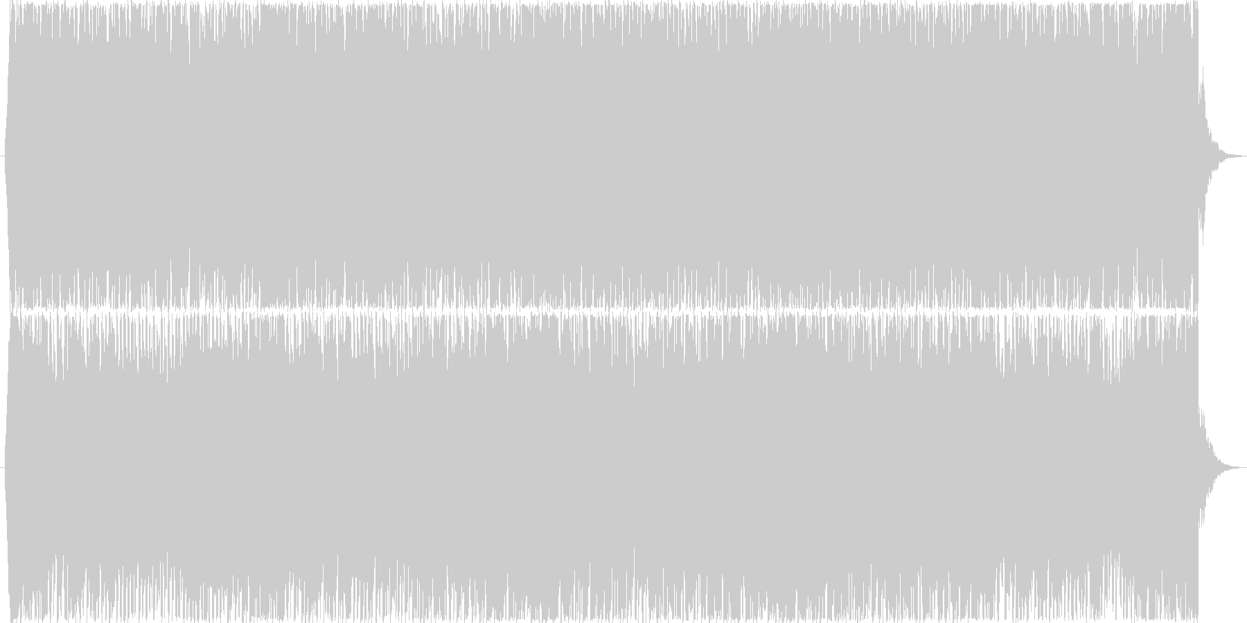 未再生の波形