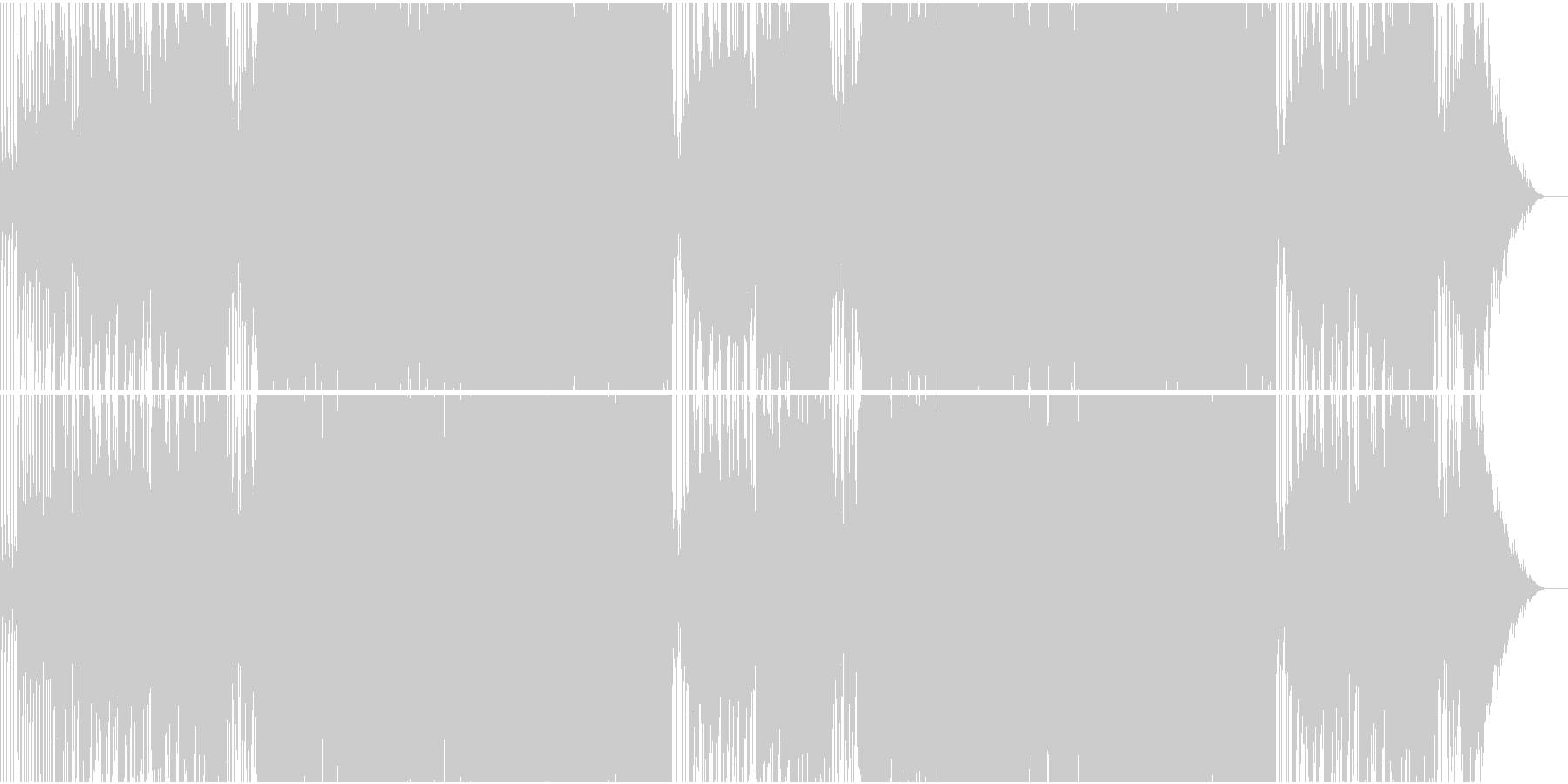 未再生の波形
