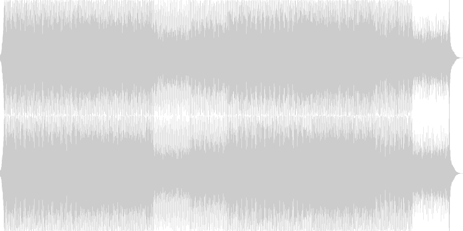未再生の波形