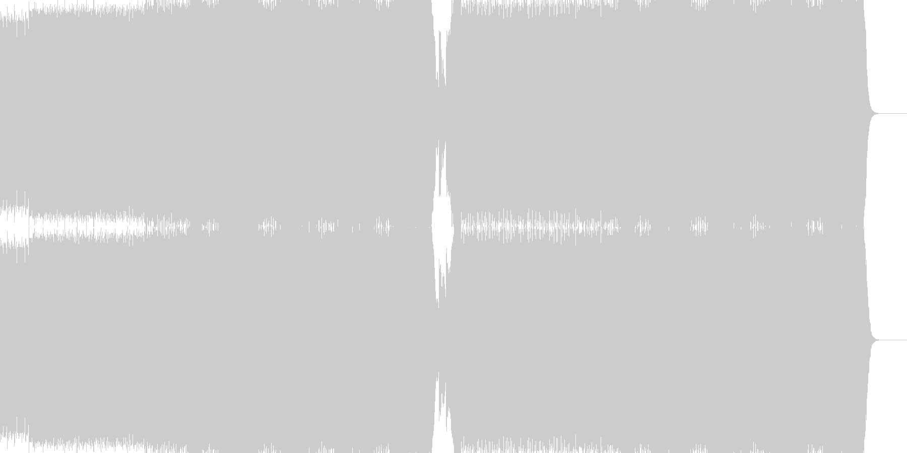 未再生の波形