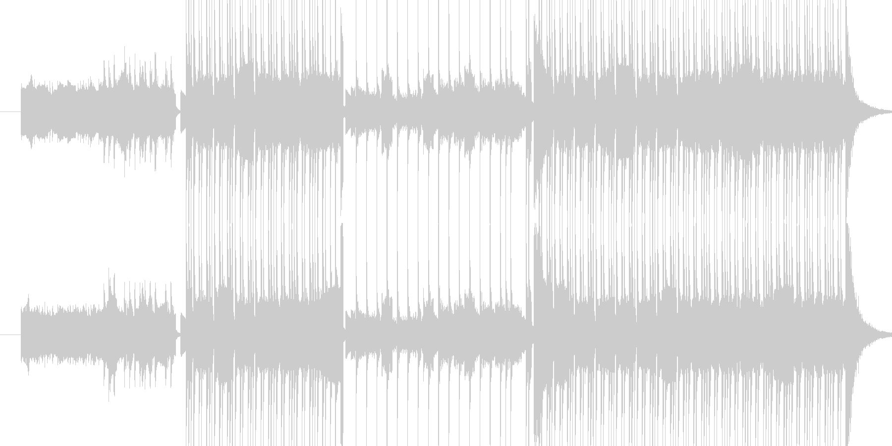 未再生の波形