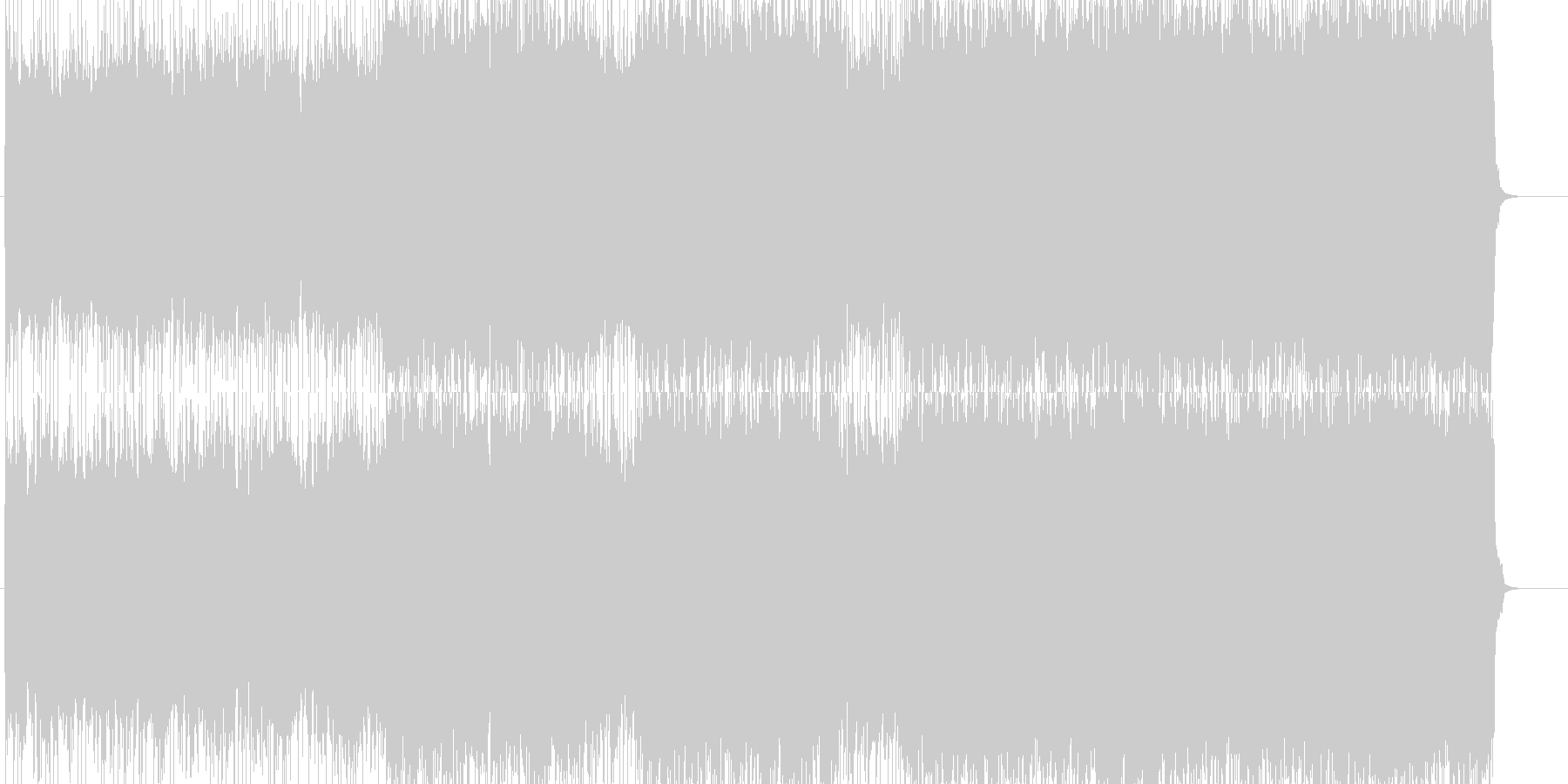 未再生の波形