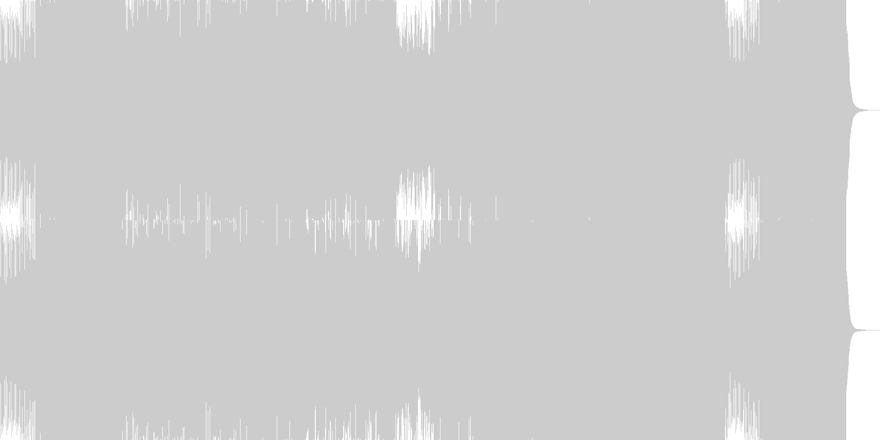 未再生の波形