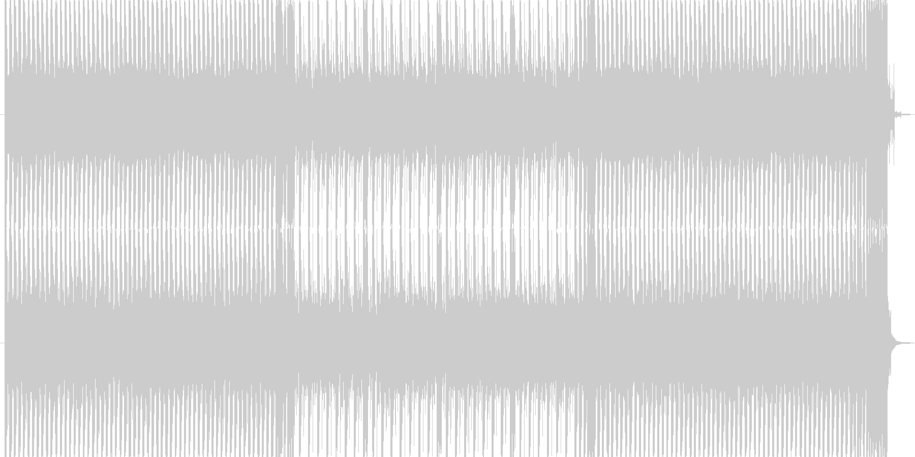未再生の波形