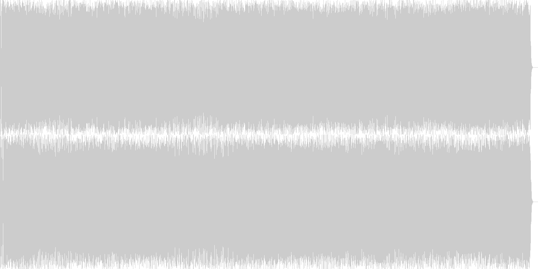 未再生の波形