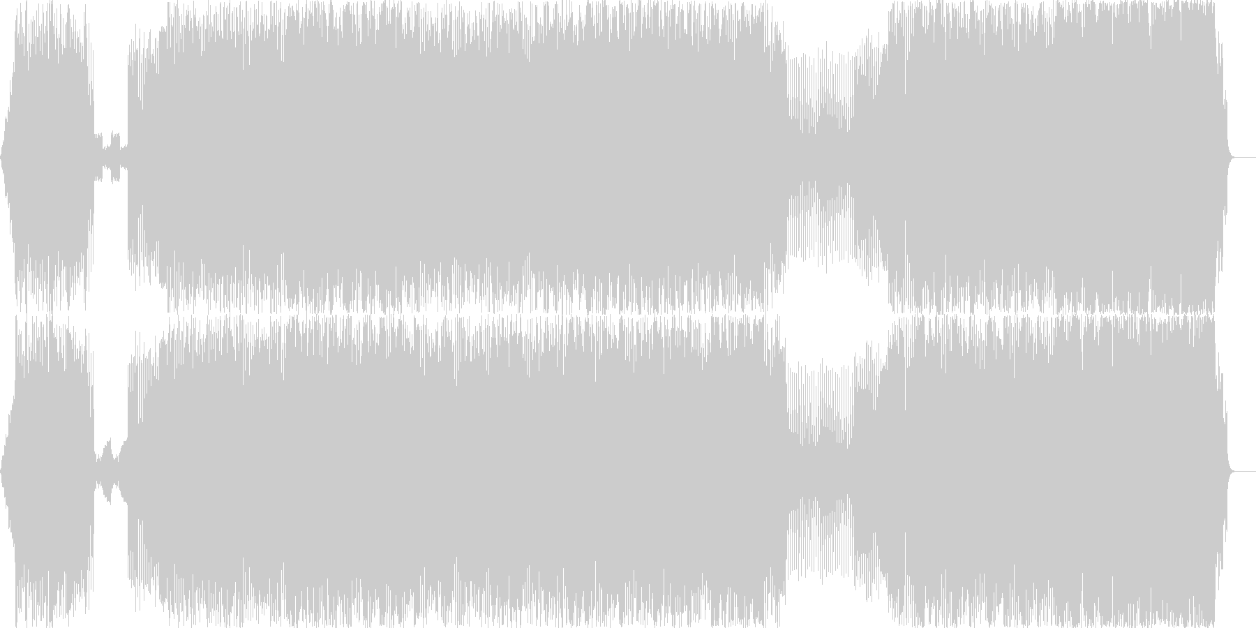 未再生の波形