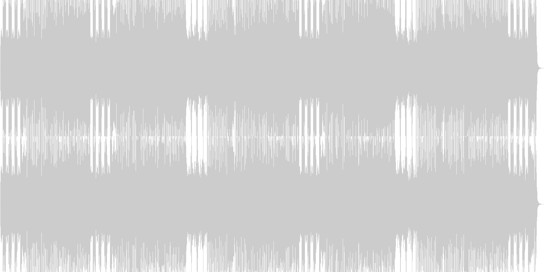 未再生の波形