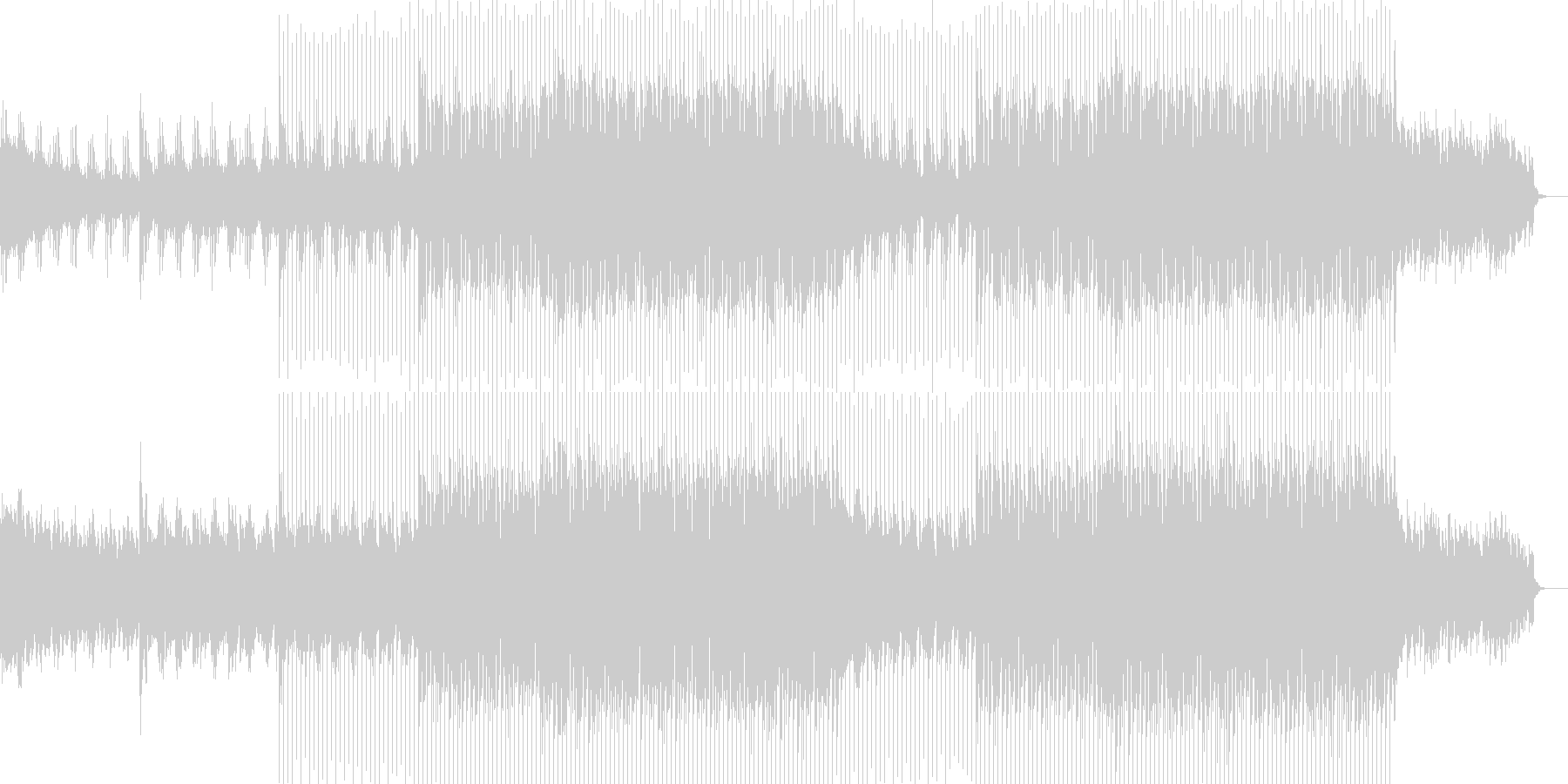 未再生の波形