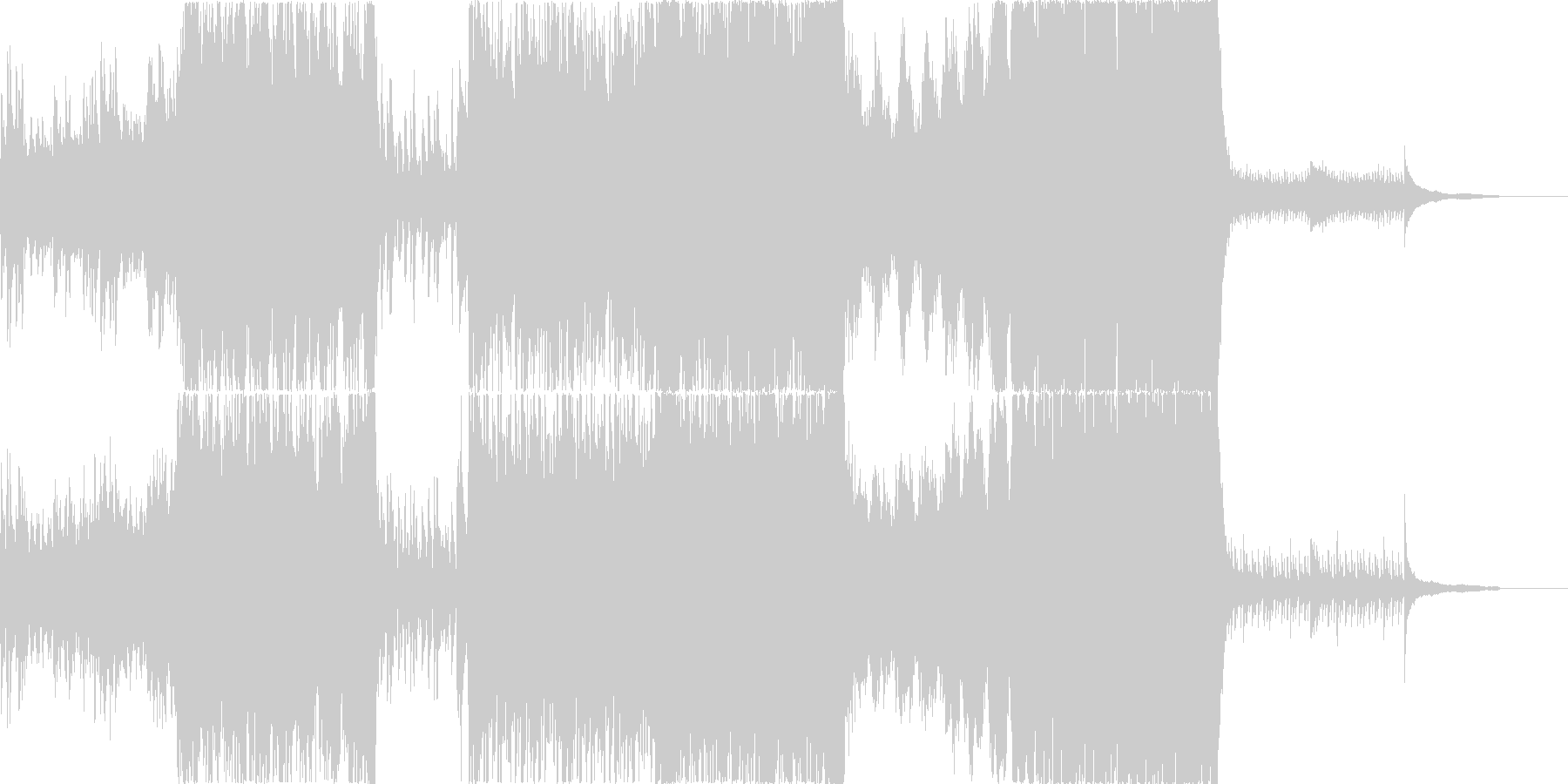 未再生の波形
