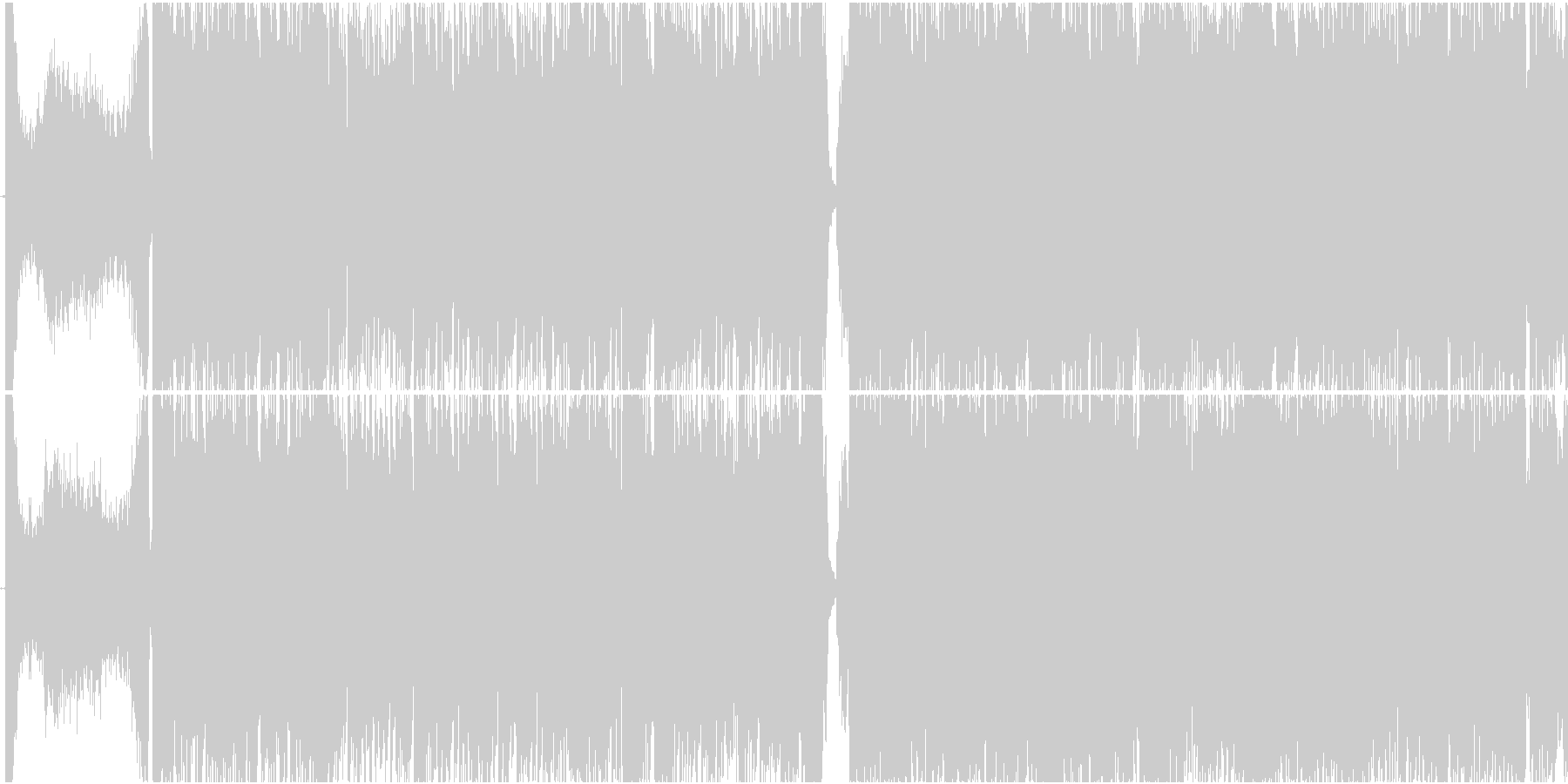 未再生の波形