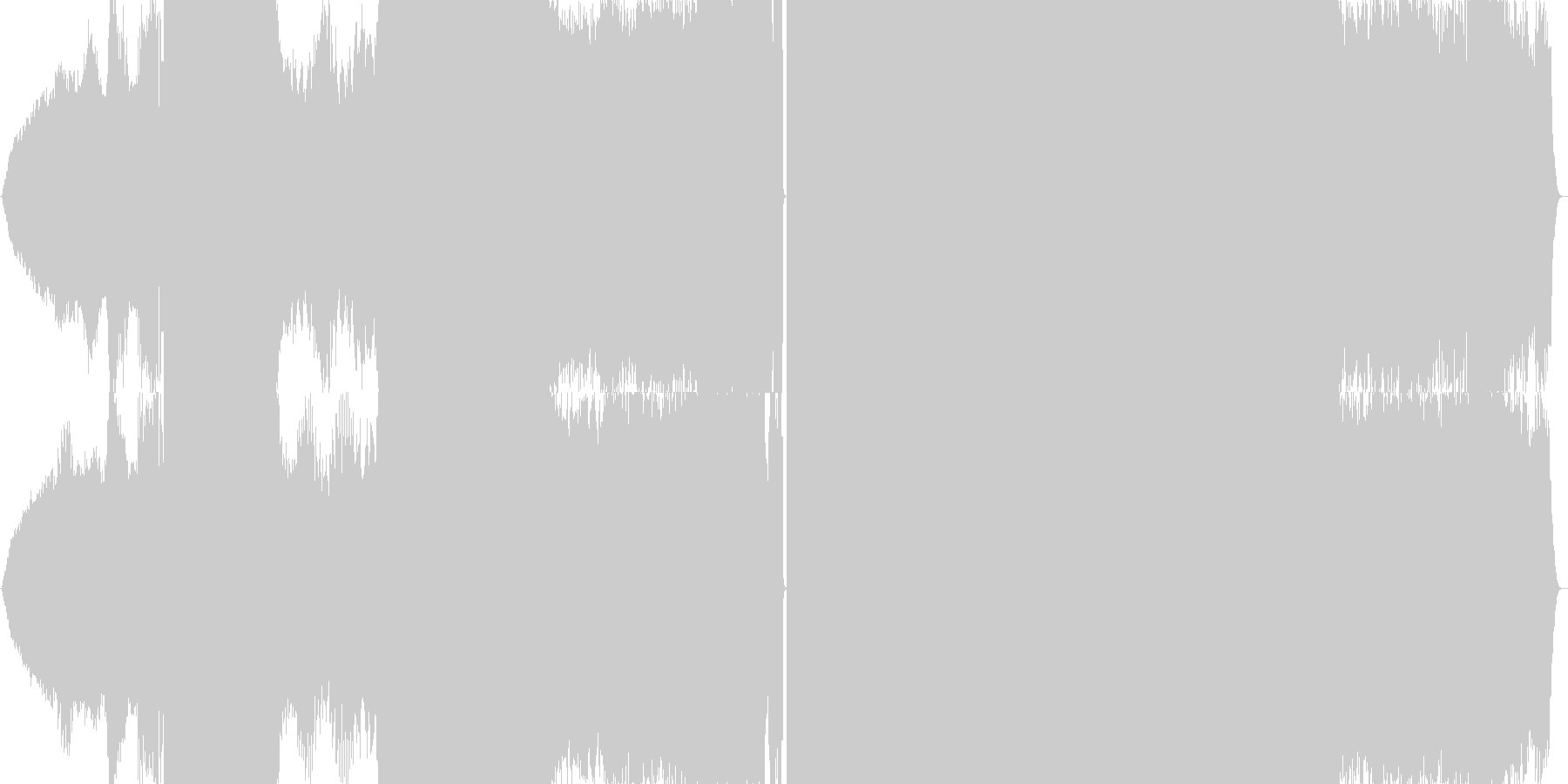 未再生の波形
