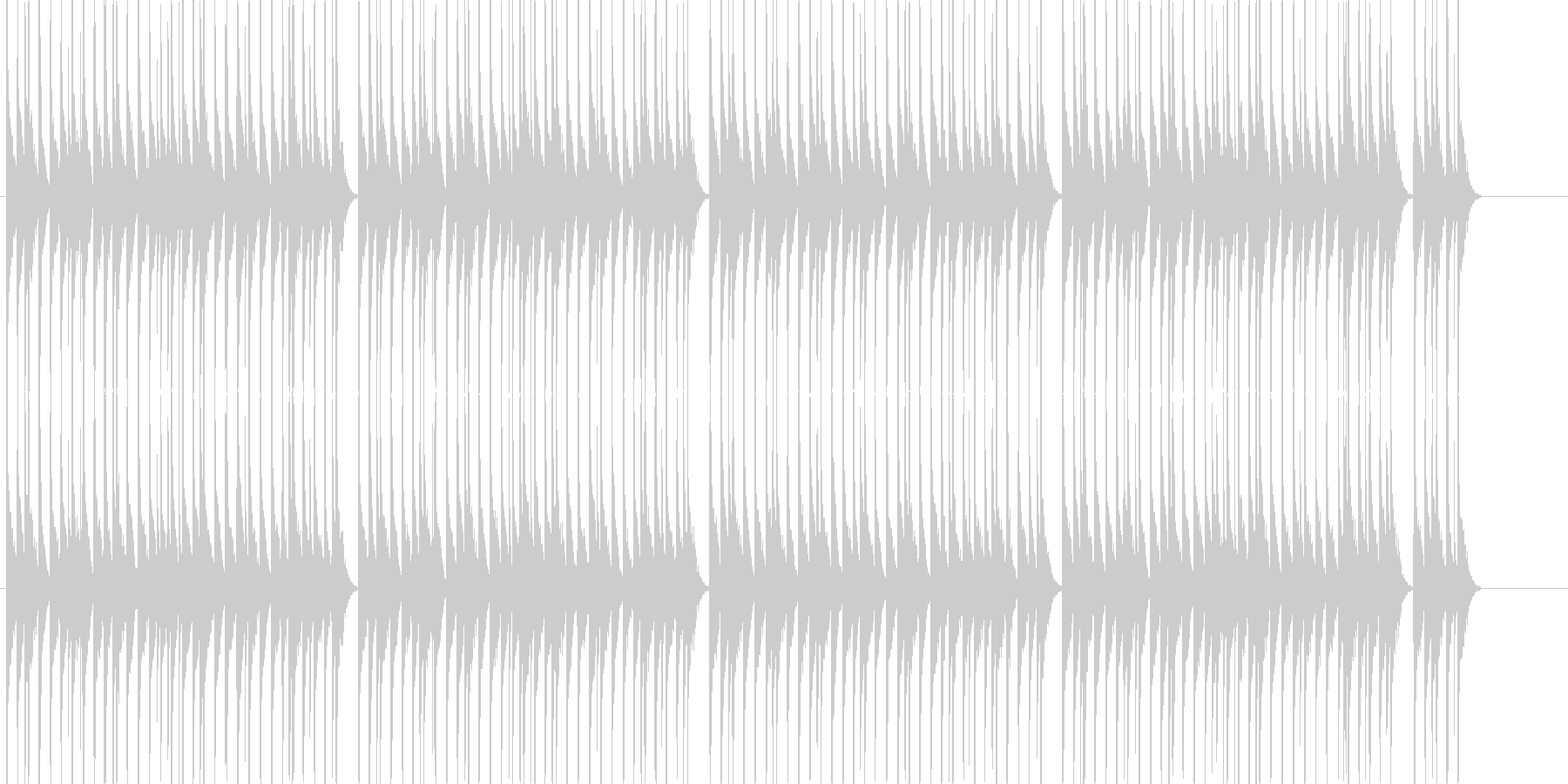 未再生の波形
