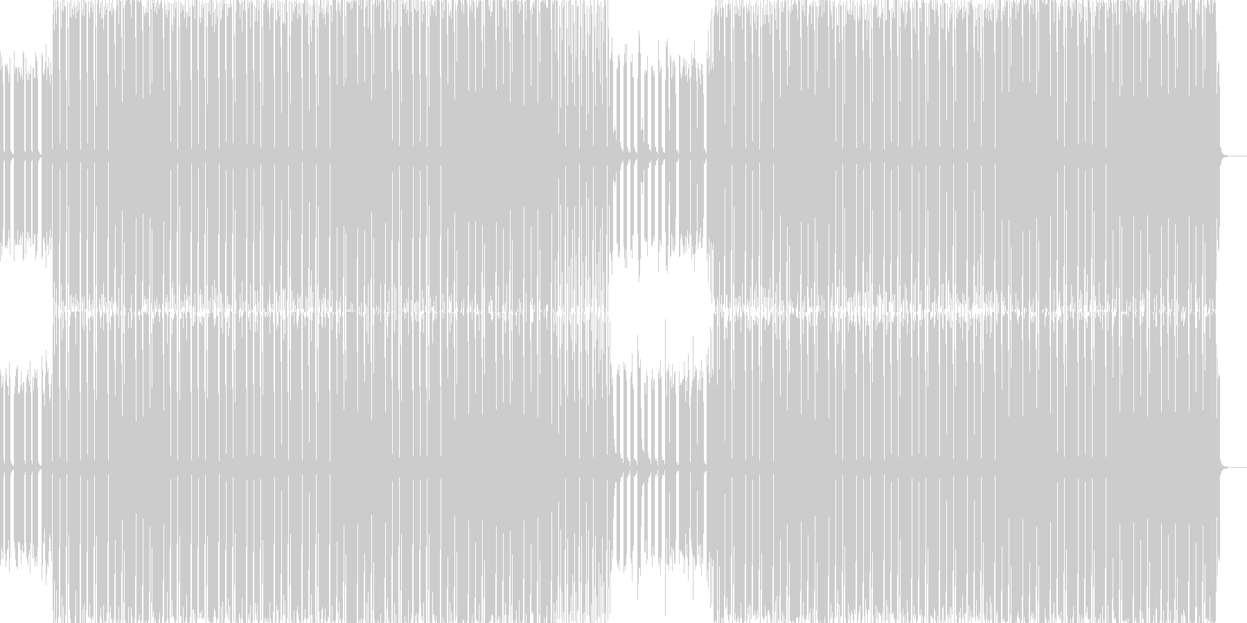 未再生の波形