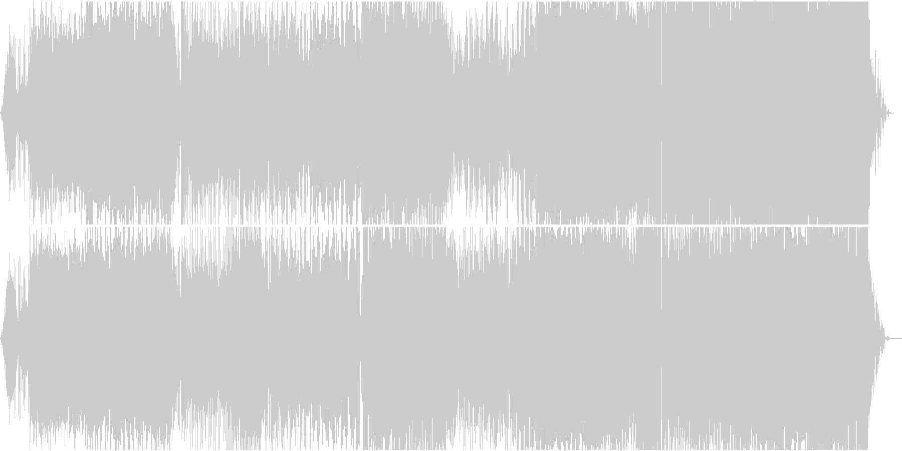 未再生の波形