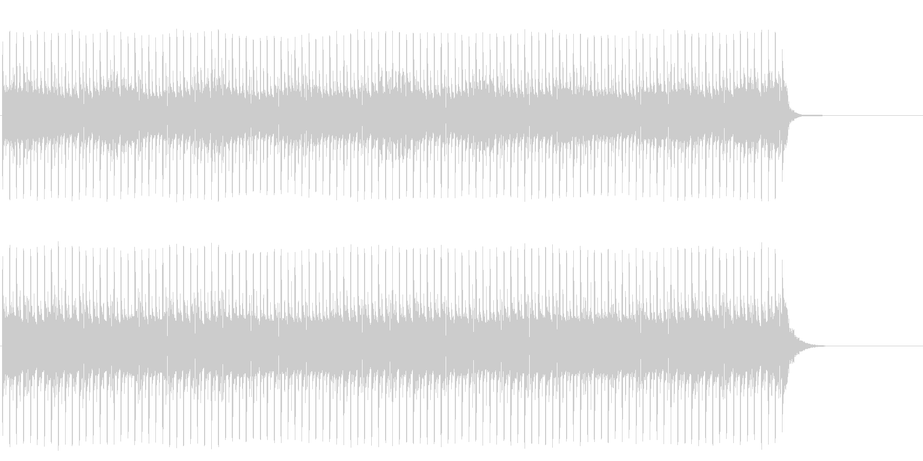 未再生の波形