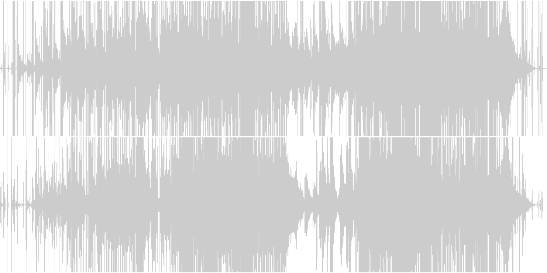 未再生の波形