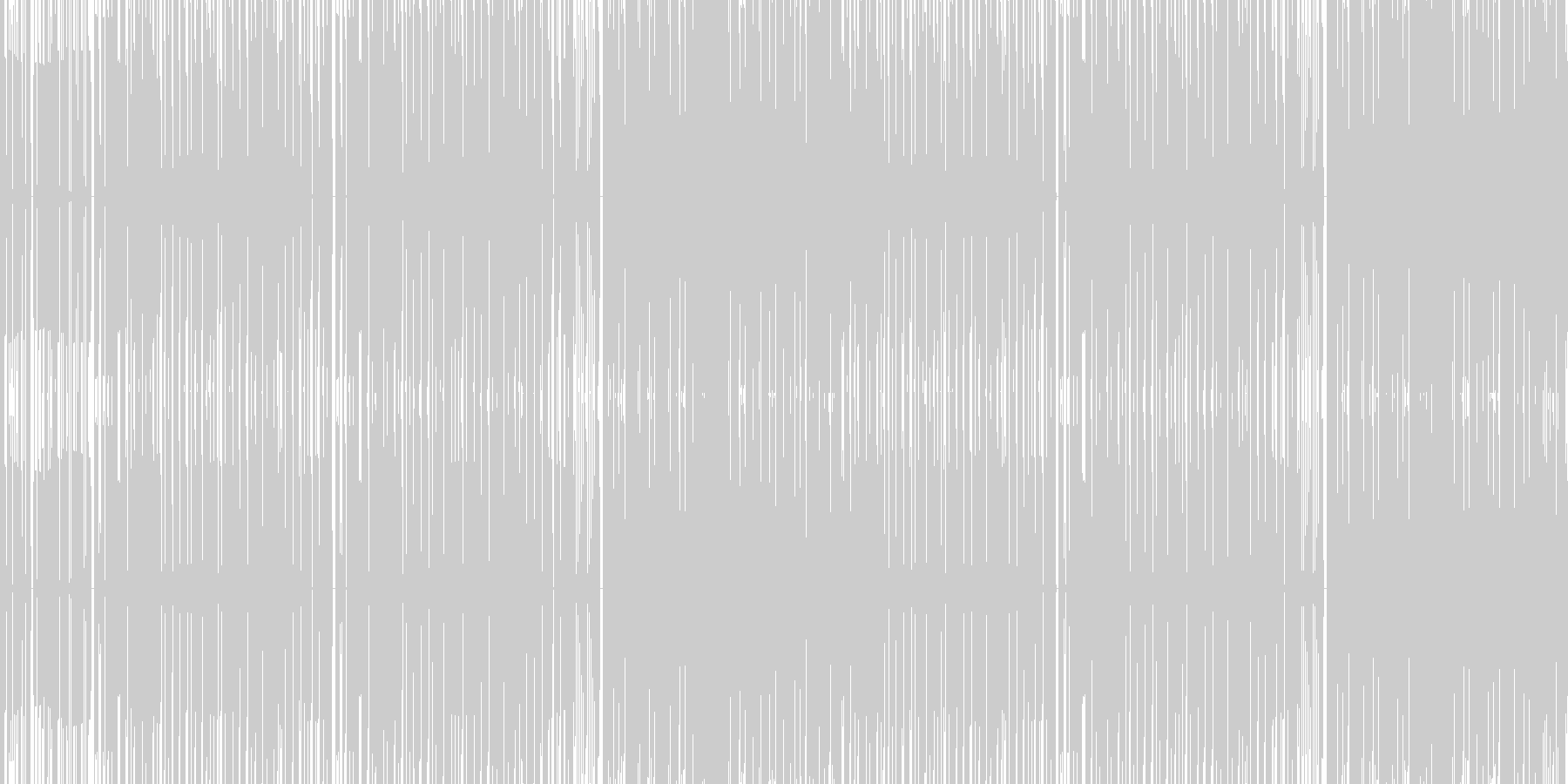 未再生の波形