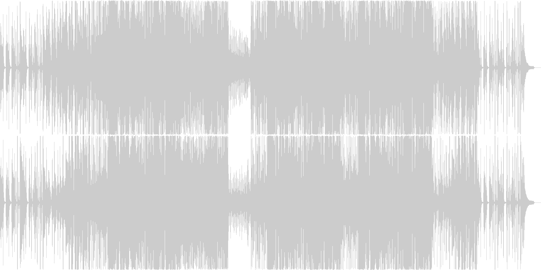 未再生の波形