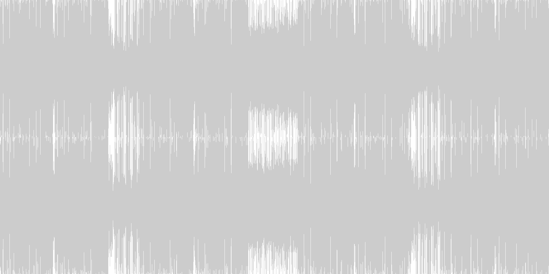 未再生の波形