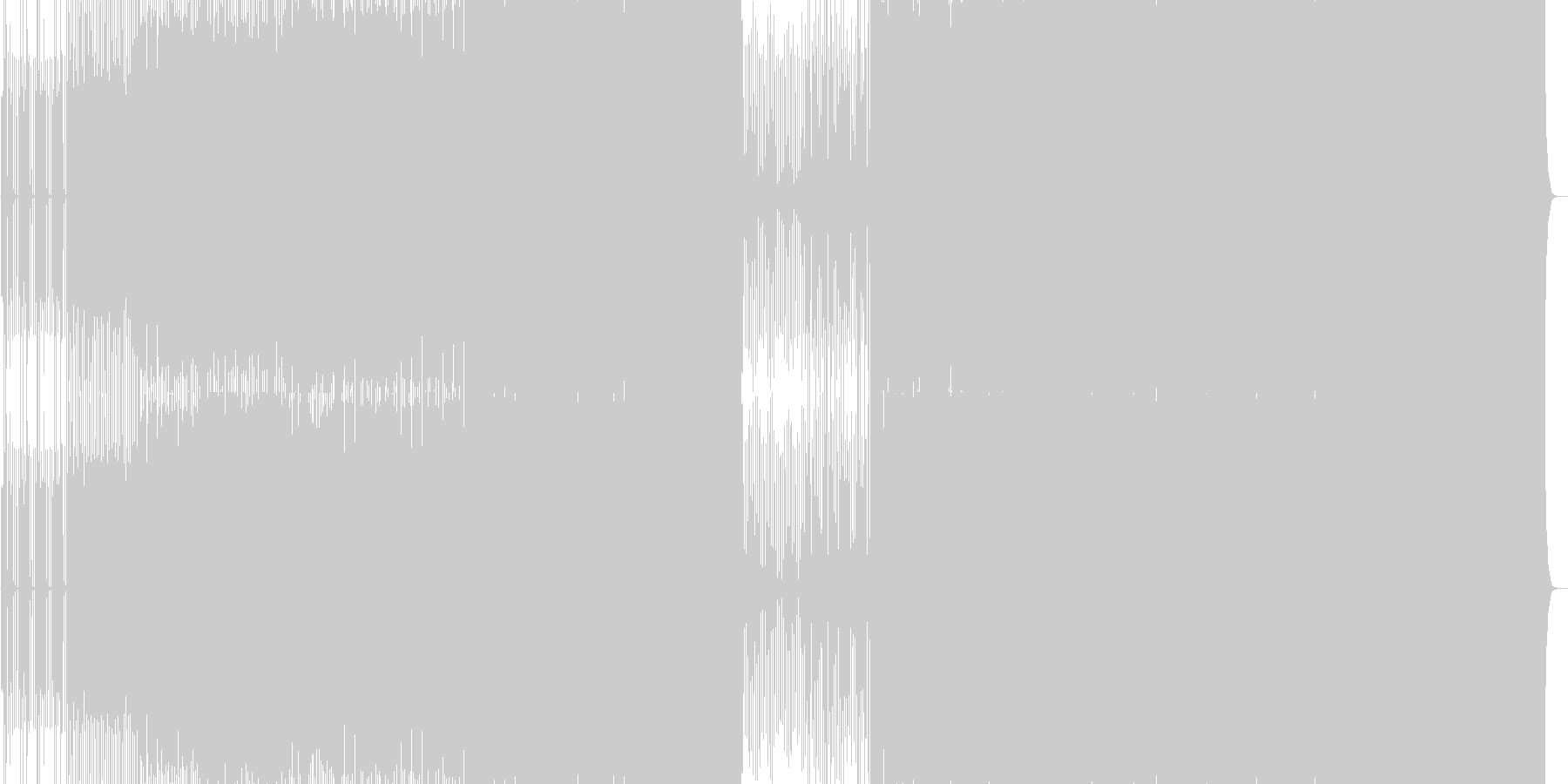 未再生の波形
